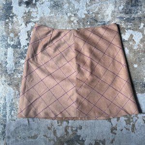 J. Crew Factory Camel & Red Skirt Size 6